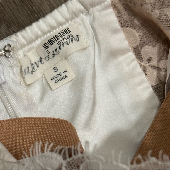 For Love and Lemons Bridal Bustier Lace Mini Dress White Size Small - Picture 7 of 7